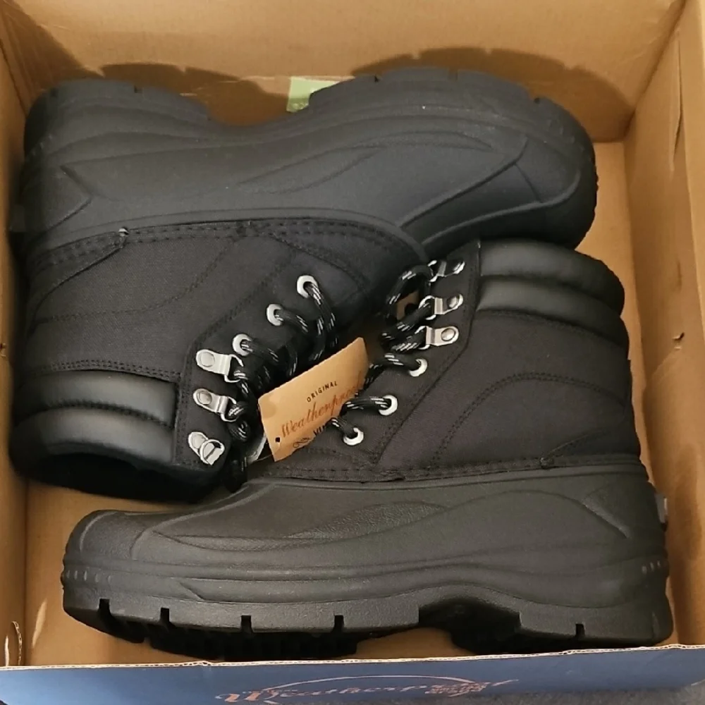 Weatherproof Men's Black Vintage Duck Boots